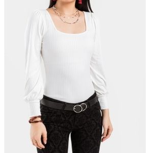Francesca's Rhea Ribbed Bodysuit